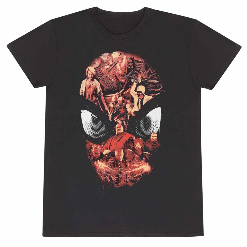 Marvel Spider-Man - Video Game - Character Roster T-shirt Homme - Noir